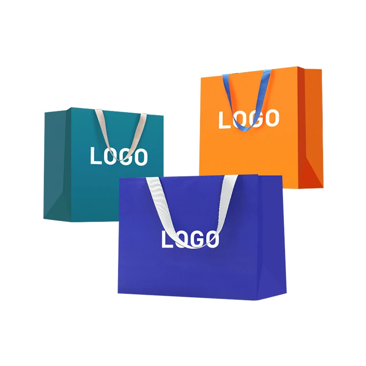 Подарочная упаковочная бумажная сумка для одежды покупок на заказ подарочные бумажные пакеты с