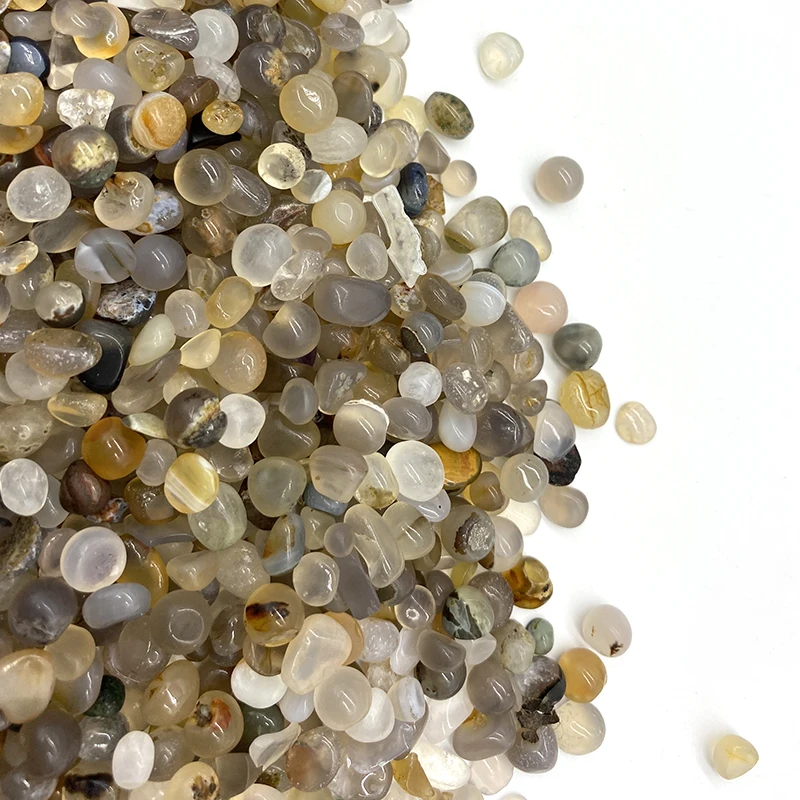 Natural Aquatic agate crystal  stone for healing stone Gravel tumbled stone