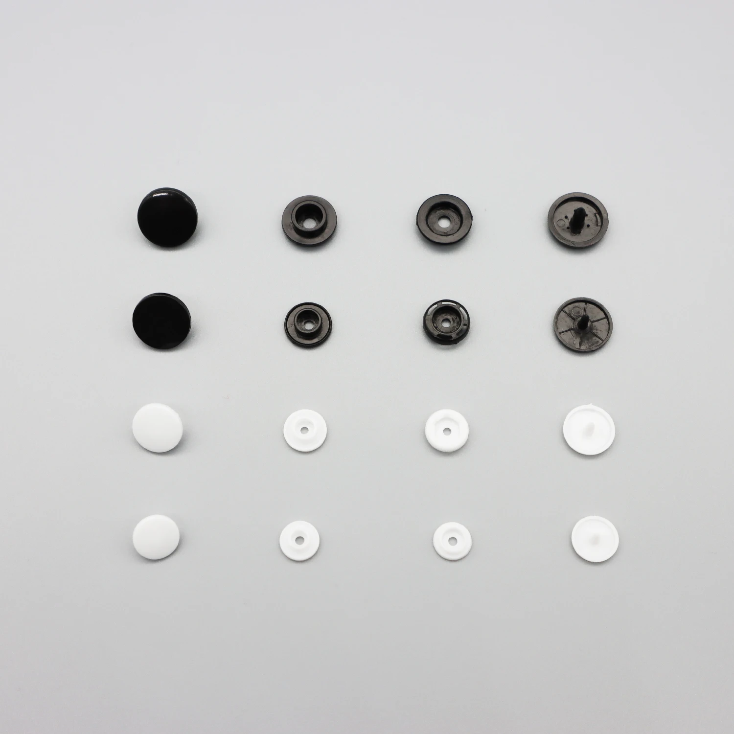 High Quality 10mm Resin Pom Flatback Snap Button 4 Part  Garment Decoration 15mm 12mm Available Clothing Bags