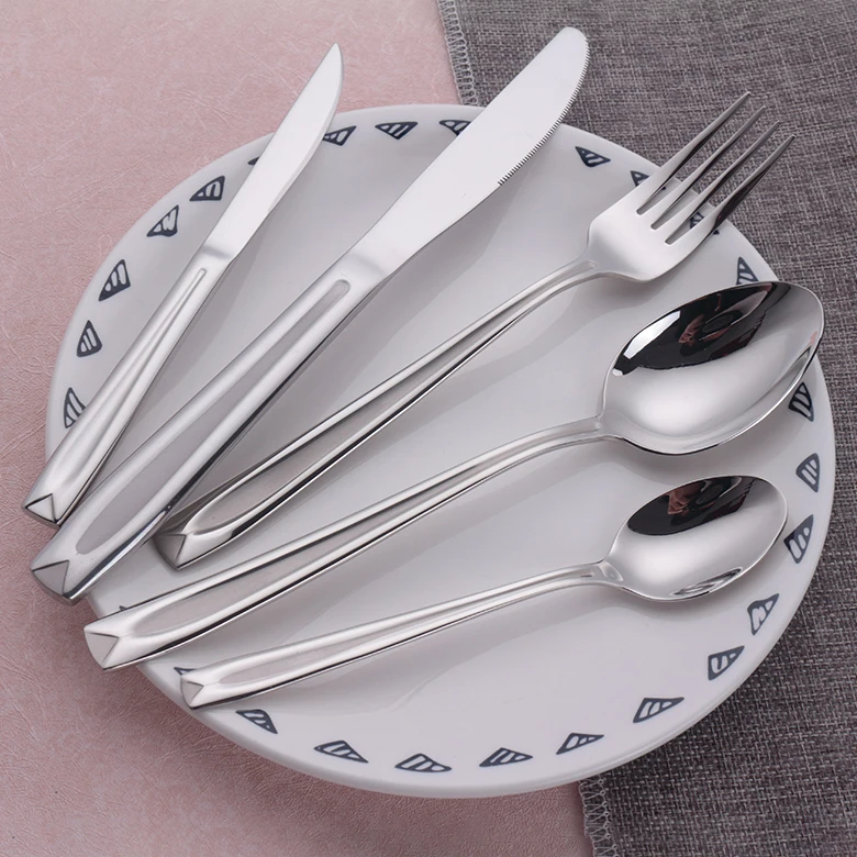 Wholesale Stainless Steel Cutlery Set Home Restaurant Hotel Bulk Spoons Forks Knives For Events
