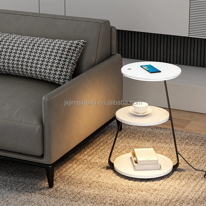 Living room sofa wood modern wireless charge floor lamp bedroom nightstand with drawer