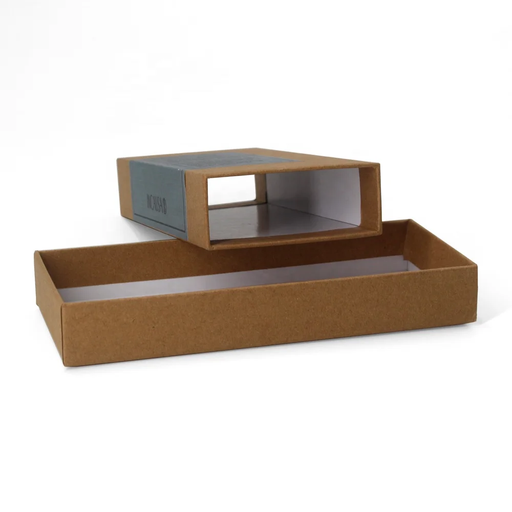 Custom empty blank slide rigid match box packaging in bulk