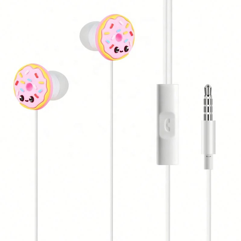 
Shenzhen pvc In-ear earphones, mini high quality music microphone cartoon earphone oem 