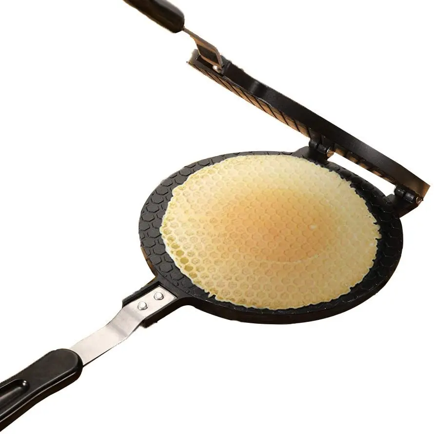  Nonstick Egg Roll Maker Double Sided DIY Ice Cream Pancake Crispy Cone Omelet Mold Press