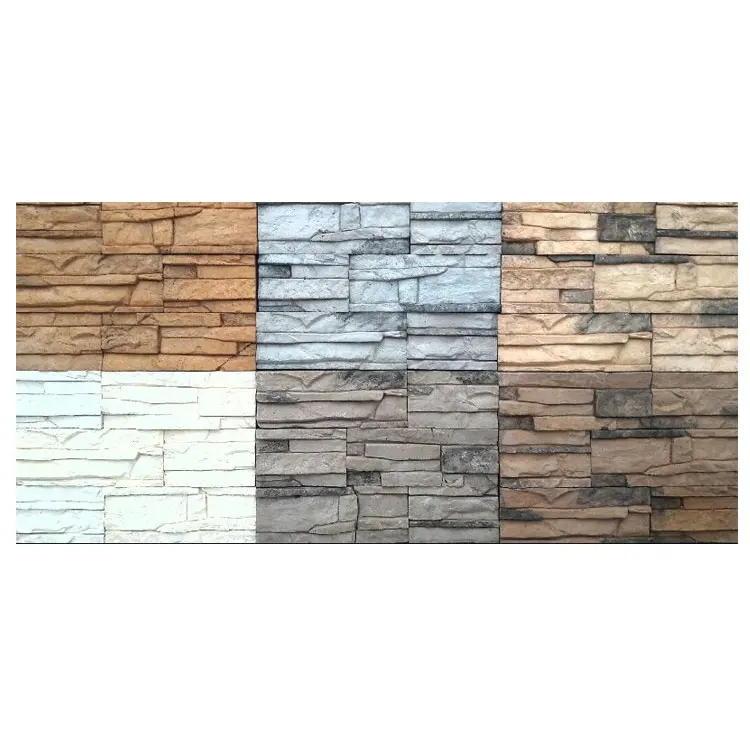 Natural Cement Wall Cladding Blue Quartzite Stone Panel