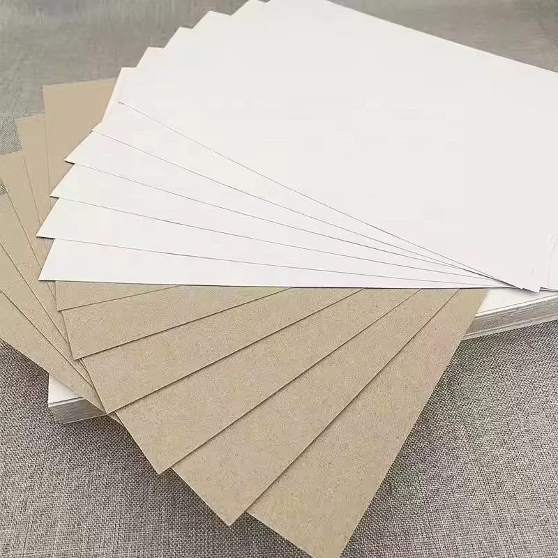 Duplex Board with Grey Back / Chip Board Paper 787*1092mm In Sheets Grey Chip Board High Thickness