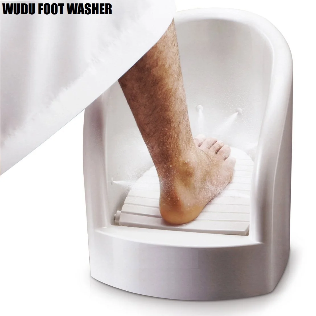 Muslim prayer acrylic plastic wudu foot washer machine bold automatic foot washer
