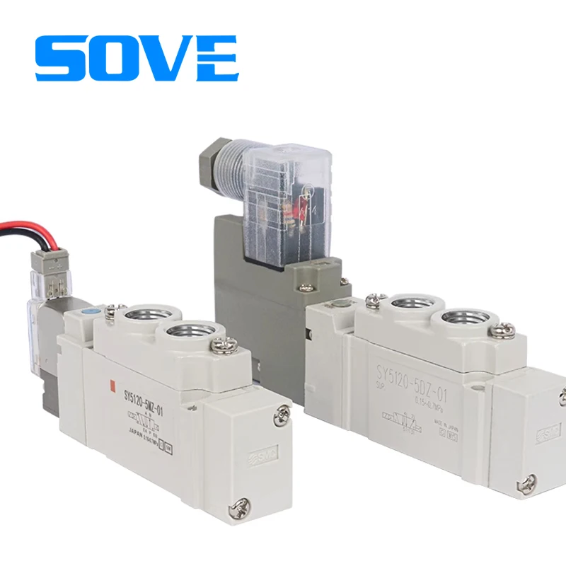 SY Series SY3120 Single Acting Mini Pneumatic Solenoid Valve SY SERIES SY9120-5DZD-03 smc valve