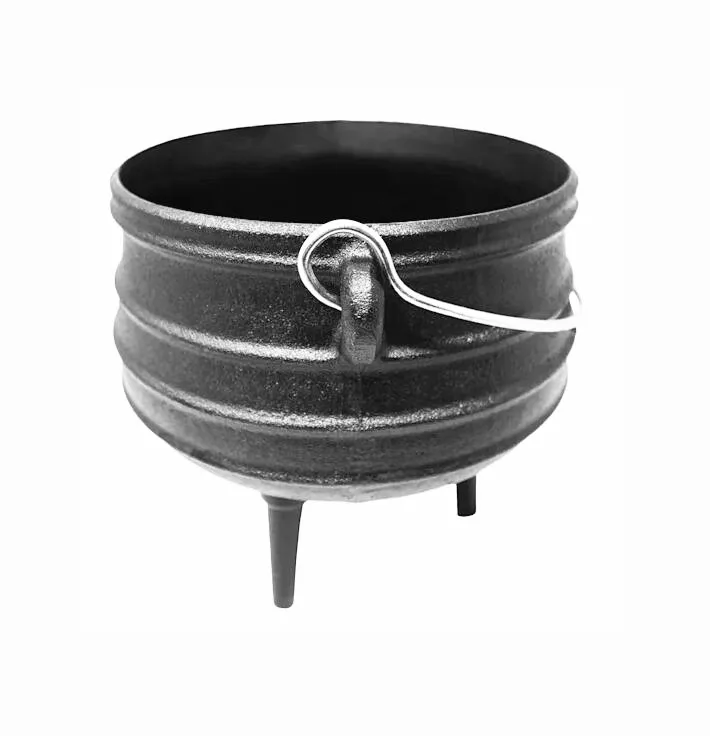 3 Leg Cast Iron Pot South Africa Cast Iron Potjie Pot Pre-seasoned For Camping Cooking Cauldron Hot Pot South Africa