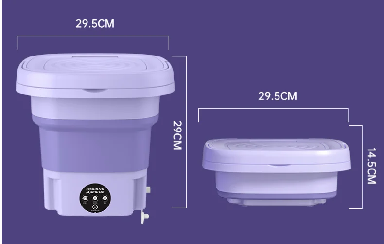Hotsale Underwear Socks Fully-automatic Electric Foldable Tub Laundry Washer Portable Mini Folding Washing Machine With Spin Dry