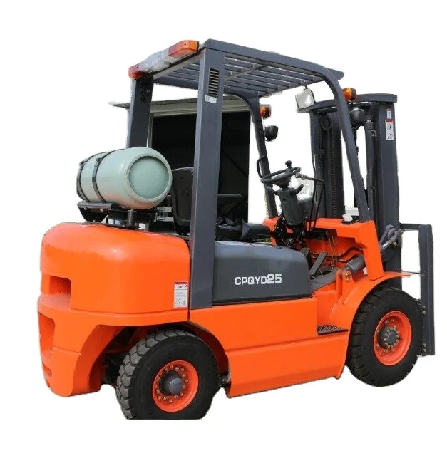 Loading 2500kg Power shift transmission 2.5Ton lpg  forklift with good quality forklift parts 2500kg LPG fork lift truck