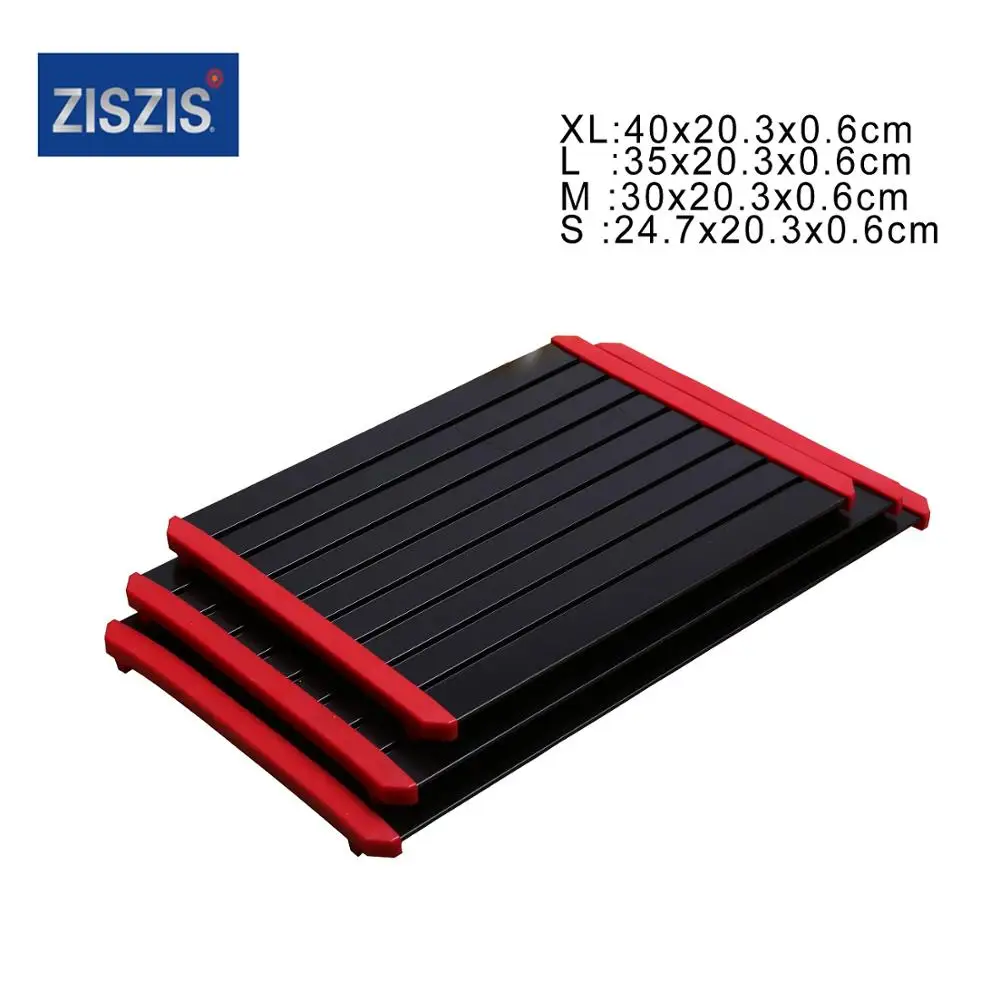 2021 New fast  thawing plate defrosting tray with silicone edge  for defrost frozen meat