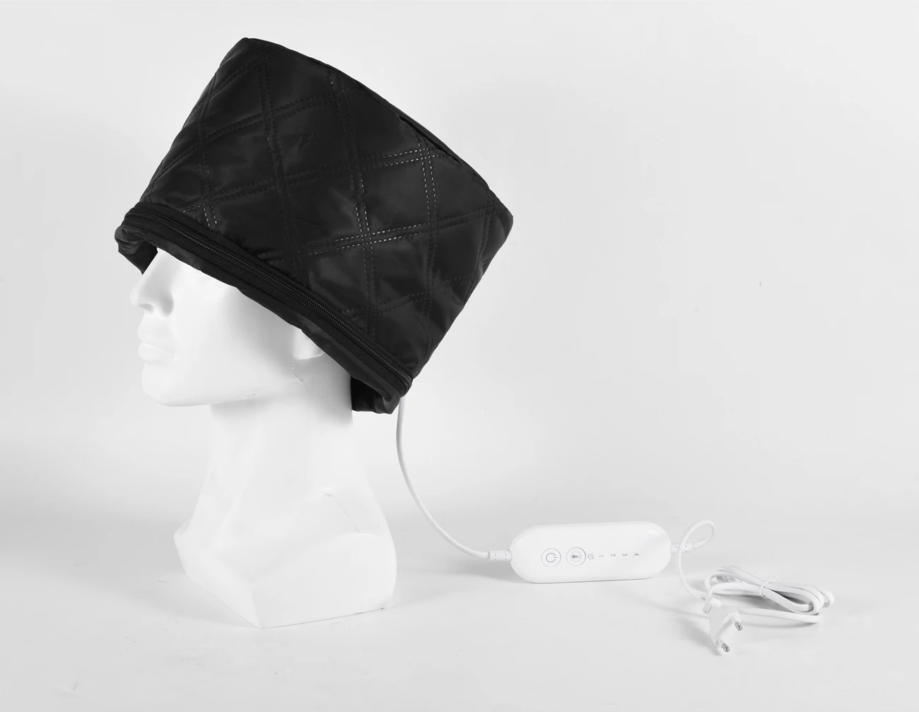 High Quality Home DIY Black Color 4 Heating Levels 60 Minutes Timer Electric Hair Heating Cap for Hair Treatment
