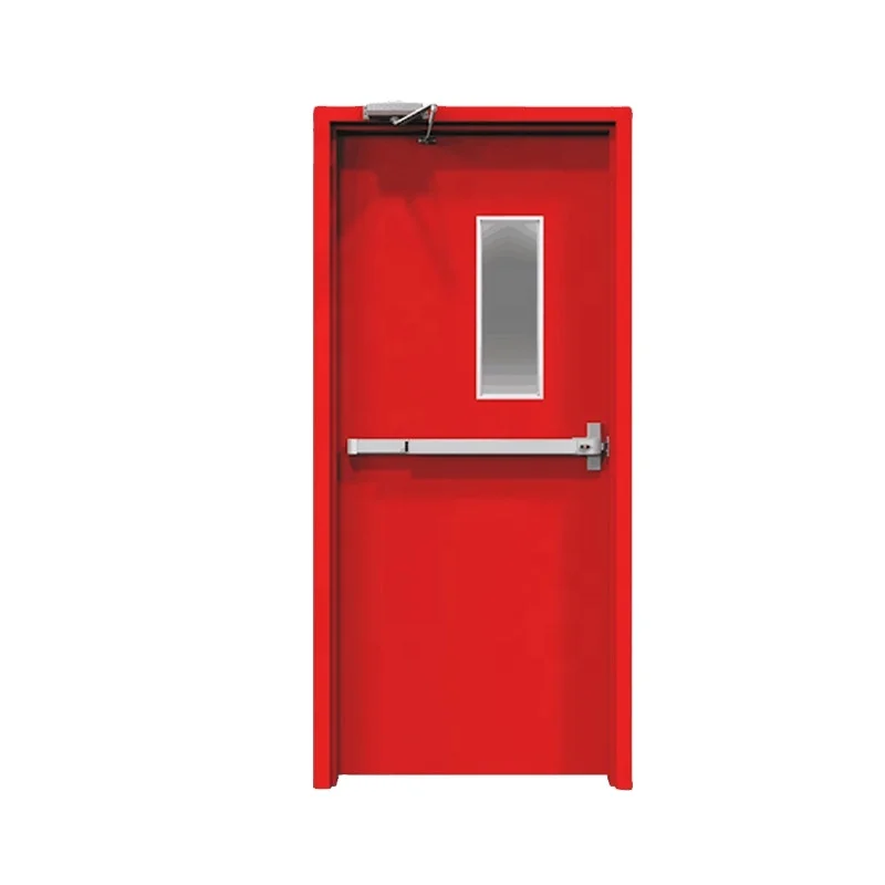 Commercial fire exit door fire rated door steel galvanized UL galvanized steel fire doors