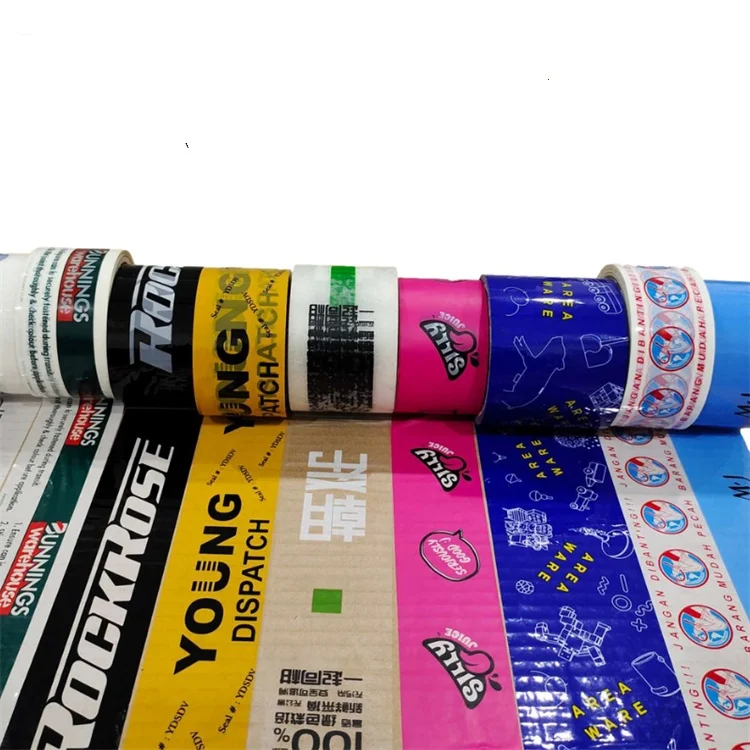 Hot sales Packaging Box Adhesive Logo Fragile Packing Tape for Sealing Custom Logo Transparent Waterproof Acrylic Adhesive Tape