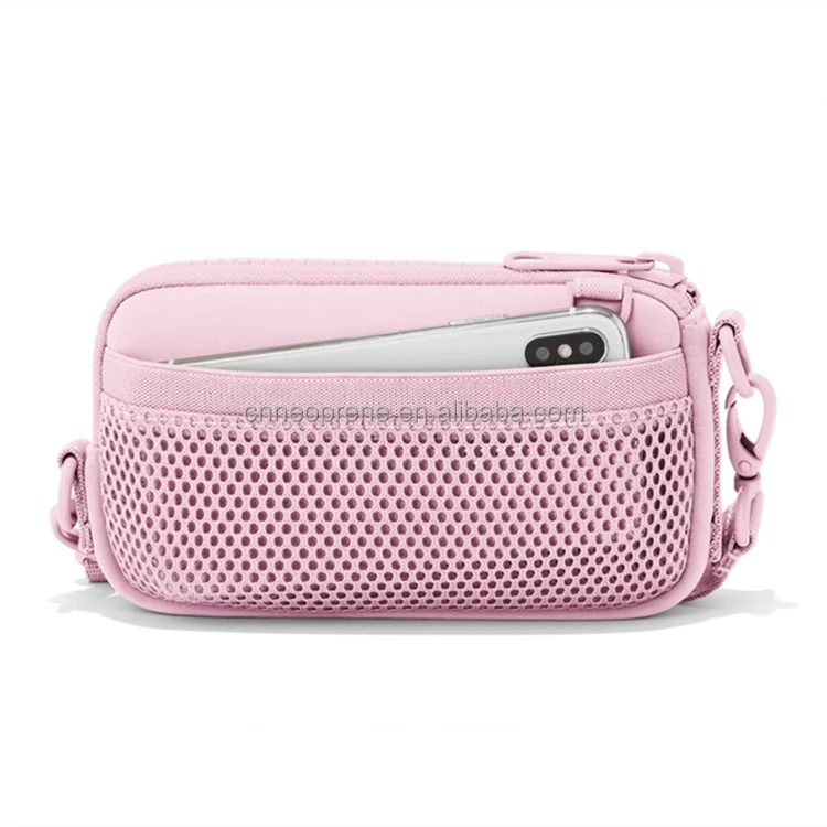 Neoprene wallet women credit card passport holder cellphone shoulder bags crossbody messenger cell phone sling bag