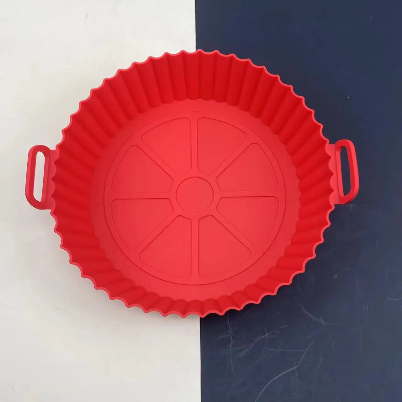 8 inch Round shape air fryer silicone pot heat resistant reusable silicone baking silicone liner