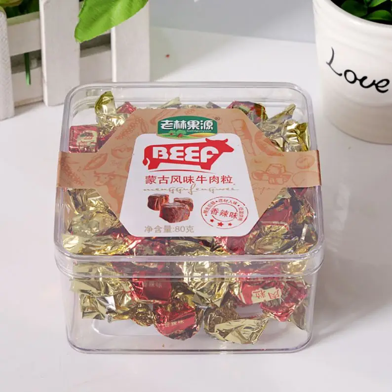 
High quality Delicious Meat of Beef 80g Wholesale Snack Food Beef Jerky Meat Snacks 