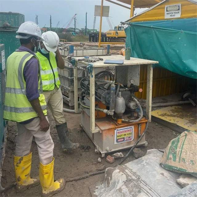 High pressure large flow hydraulic cement grouting pump grout machine