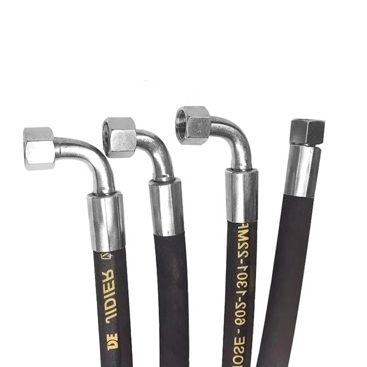 1/2 Inch R1at High Pressure Steel Wire Braided Hydraulic Rubber Hose For Petrol Industrial