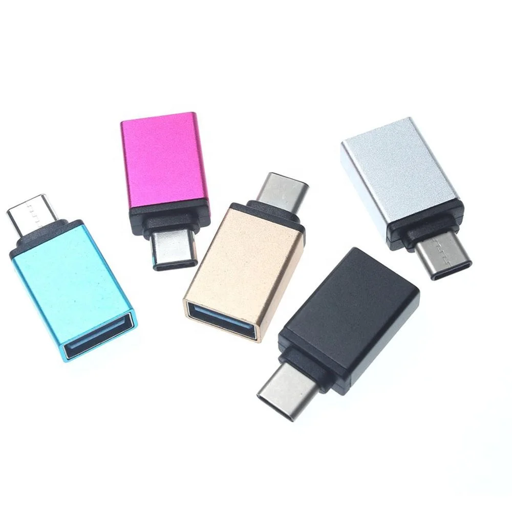 wholesale usb 3.1 type c male to USB 3.0 A female OTG adapter converter for phone