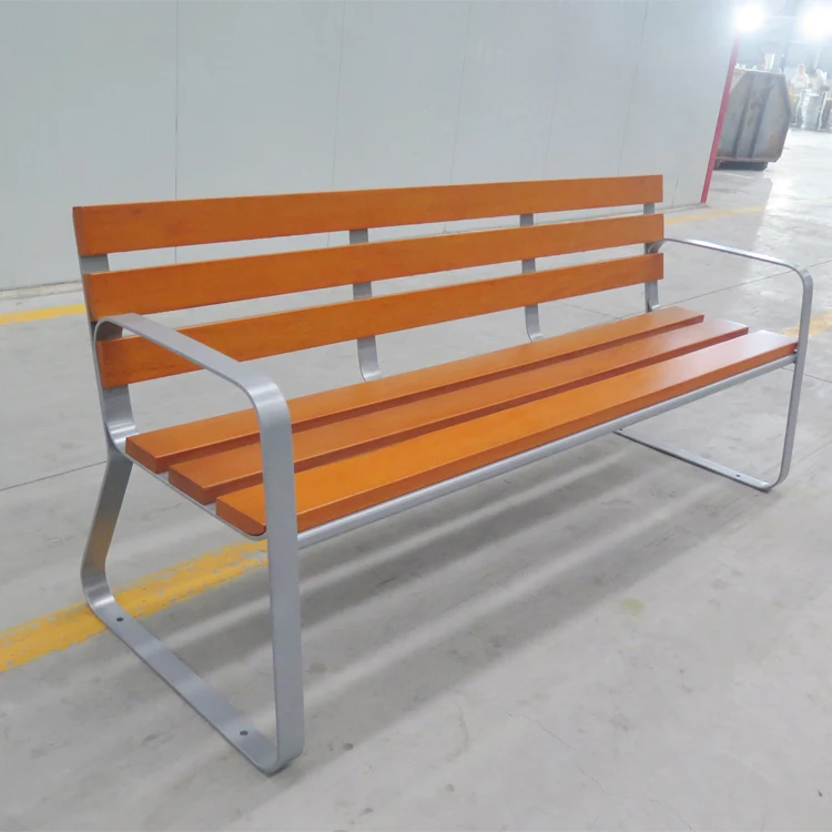 Other Outdoor Furniture Steel legs 2 Aluminum Seaters Diagonal Plaid Park Bench