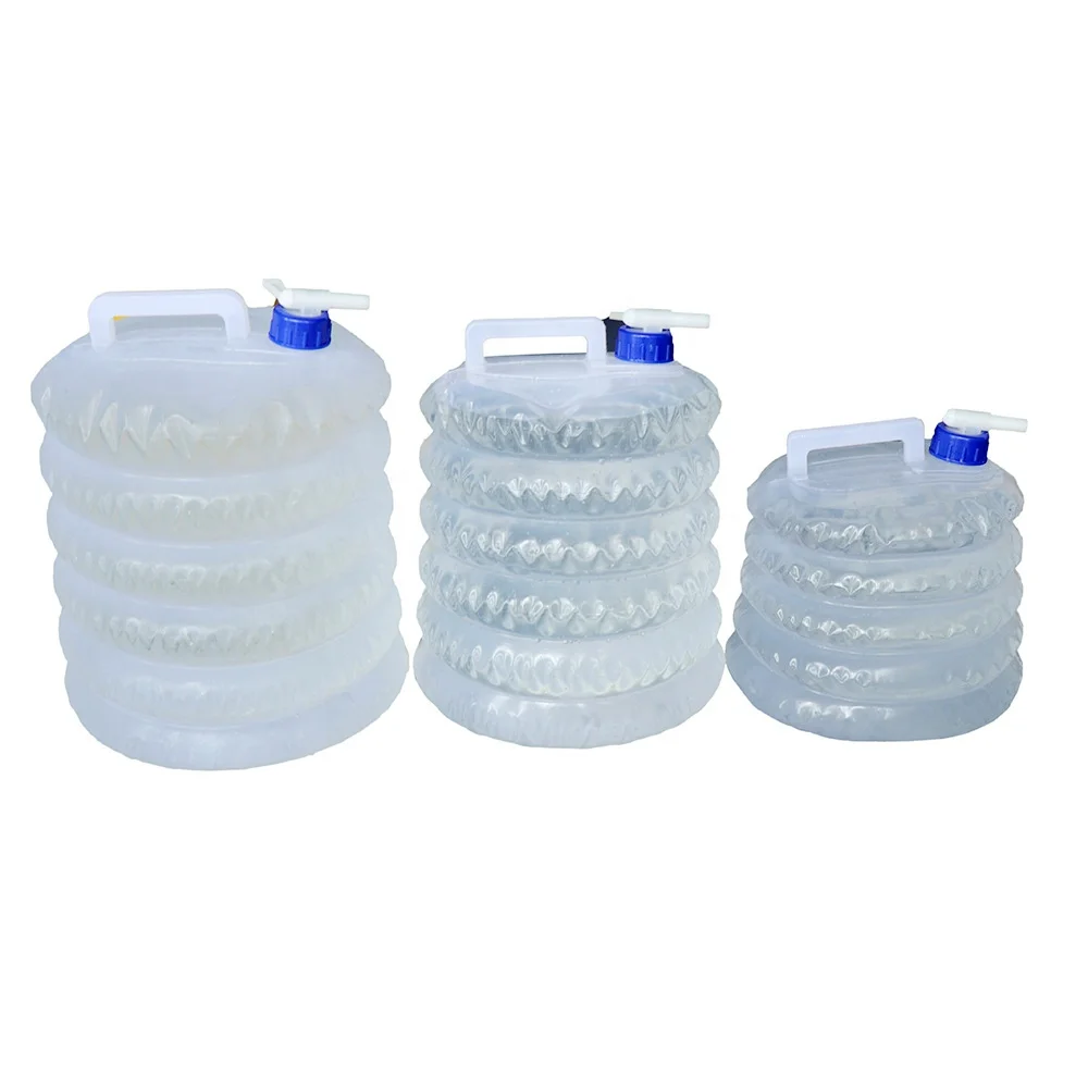 Collapsable Water Container Portable Water Storage Flat Water Container Carrier Jug for Outdoors Hiking Emergency Drinking Use