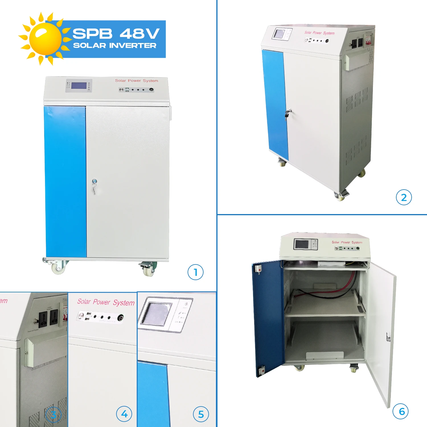 5000W 220V Inverter Transformer 5KW Solar Inverter Solar System for Home and Government