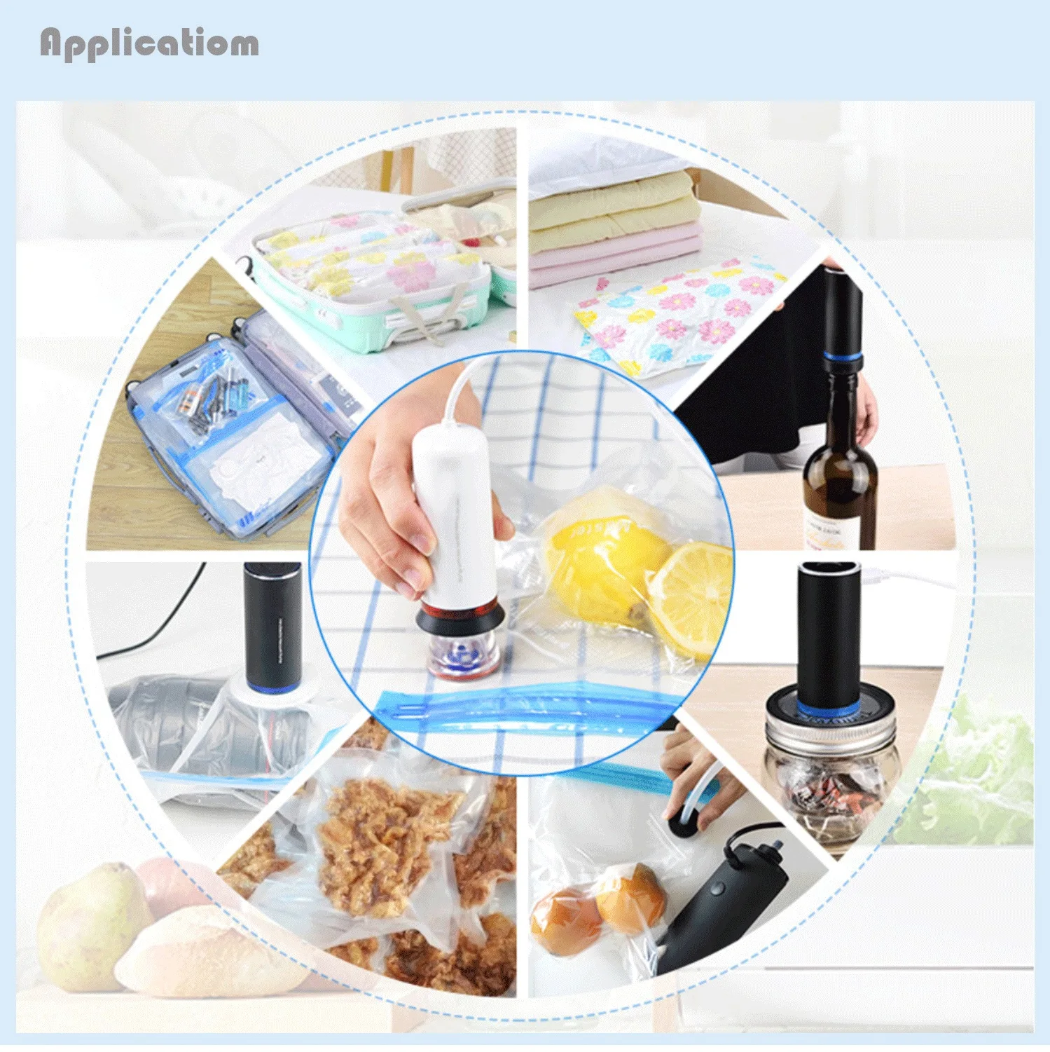 VNOST Manufacturer Supplier Low Pressure Usb Small Mini Vacuum Air Pumps For Sale use for luggage compress,portable luggage