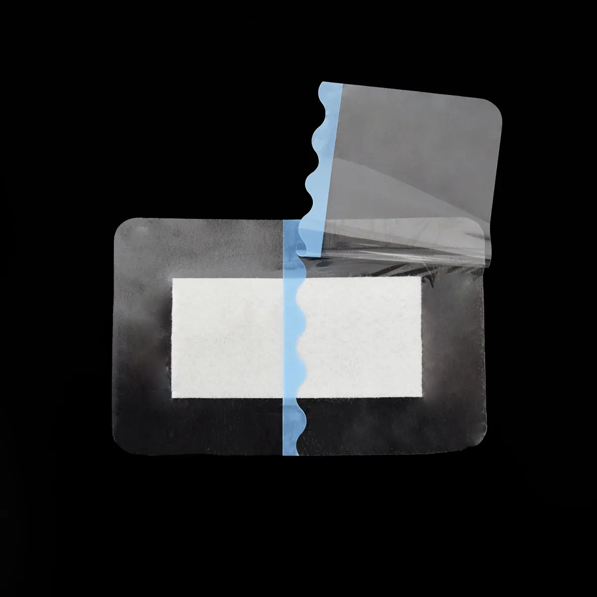 9cmX15cm Chinese Manufacture Sterilized Waterproof Transparent Island PU Film Wound Dressing with Absorbent Pad for Wound Care