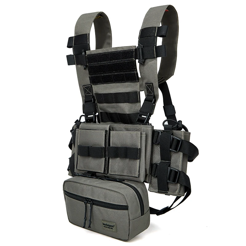 Factory Military Combat Protection Vest MOLLE System Adjustable Detachable Pouches For Tactical Battlefield Training