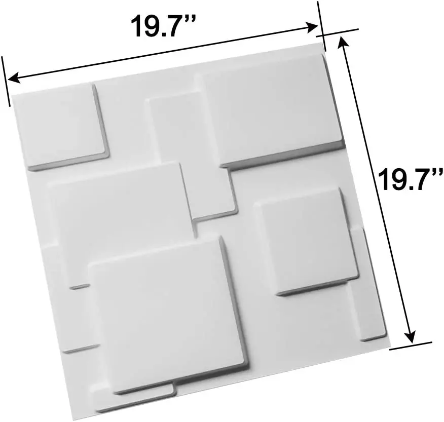 3d белый бриллиант дизайн ПВХ стеновая панель de pared 3D текстуры настенная доска обои