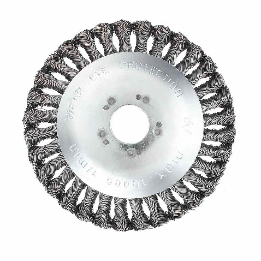 
8 inch trimmer head universal brush cutter metal blades gas weed wacker Steel Wire Wheel Brush Grass Trimmer Head 