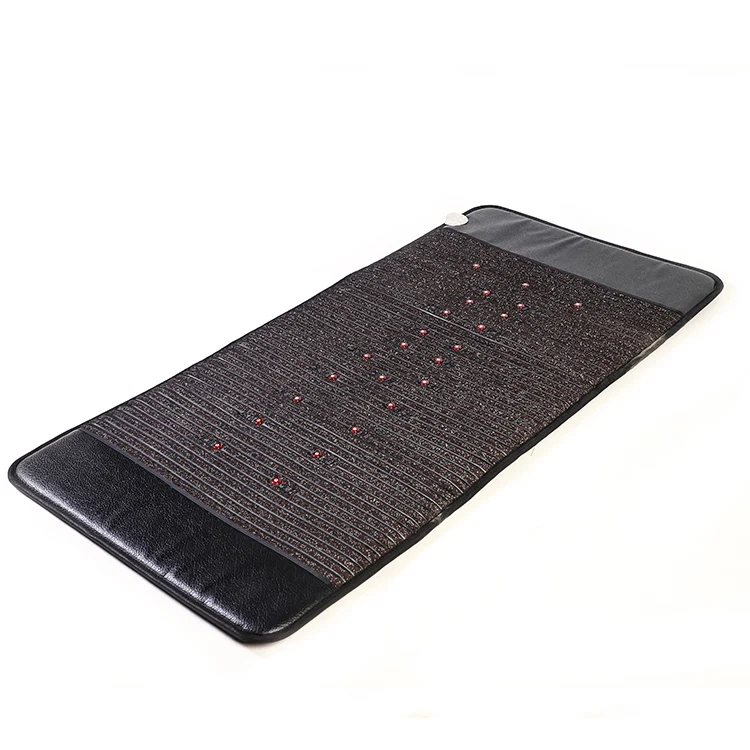 New beauty equipment back pain relief mat acupressure mattress photon tourmaline pad