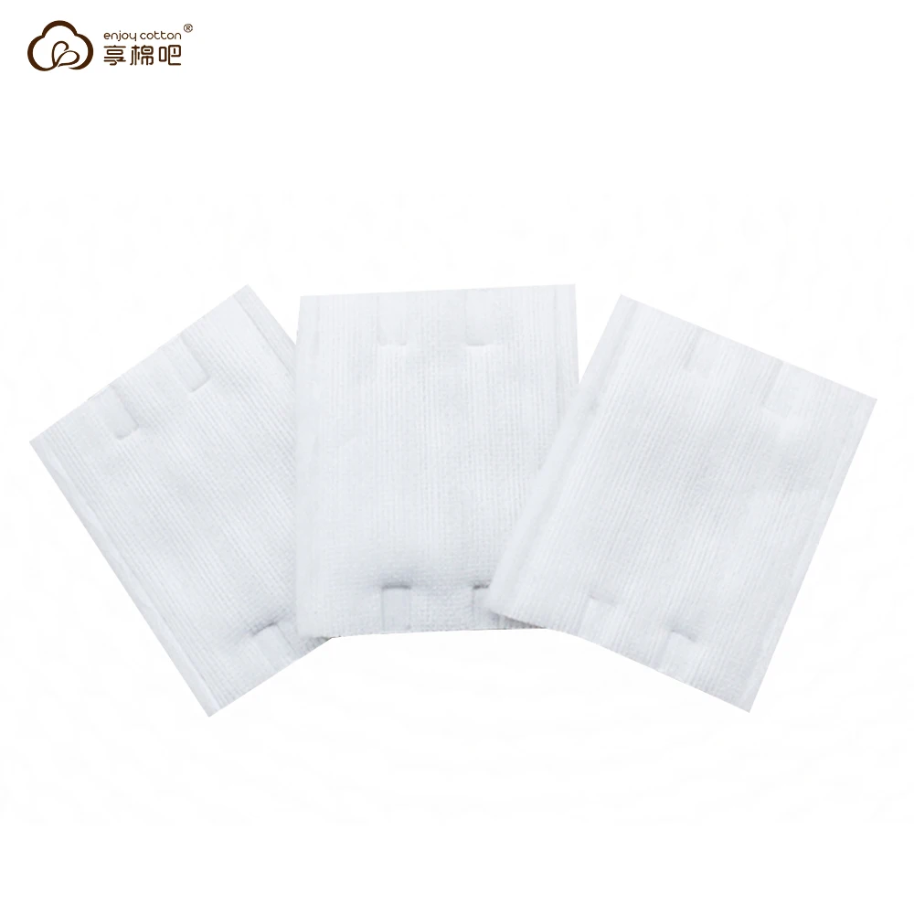Double Effect Embossing 100% Cotton Pads Cosmetic Cleaning Skin Makeup Cotton