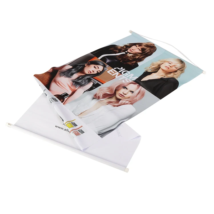 Custom wall decoration scroll landscape animation hanging axis of aluminum rod