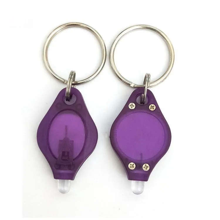 customized mini keychain with led light keyring promotion key holder light keychain