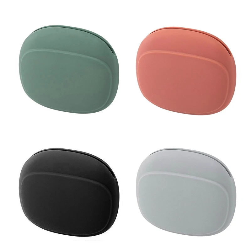 Convenient Mini Cosmetic Bag Durable Waterproof Silicone Material for Travel Storage-Includes Earphone Line Key Bag Bag Clips