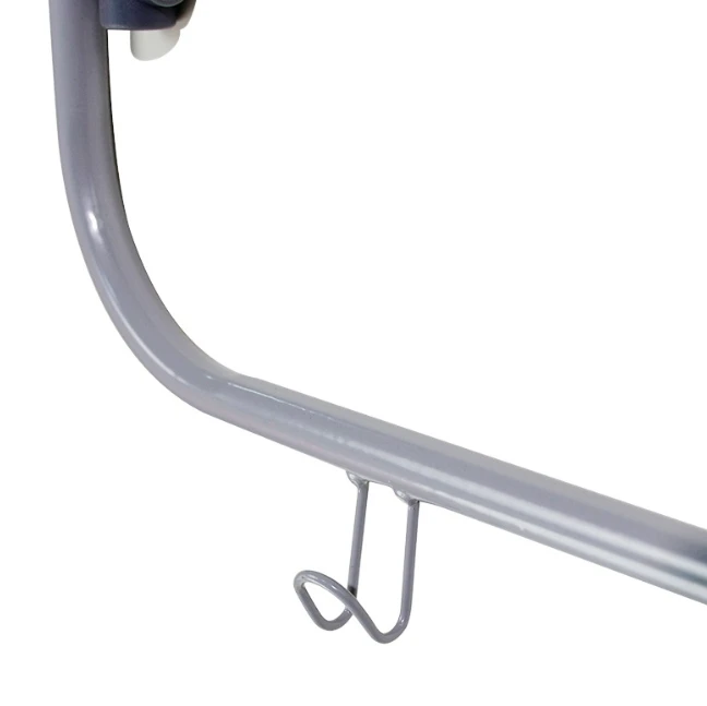 Folding Over Door Hanger Shelf Clothes Hanging Laundry Rack With 4 Hooks Steel tube Door Coat Racks Folding Clothes Drying Rack