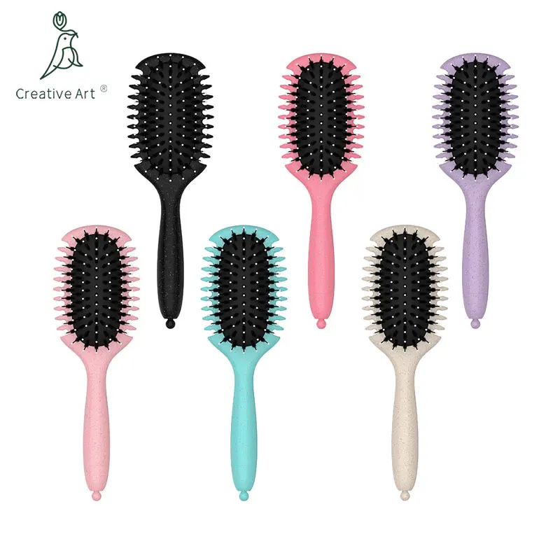 Private label Paddle Detangling мягкая щетина кабана микс Нейлоновая Щетка для волос пластиковая Щетина оптом