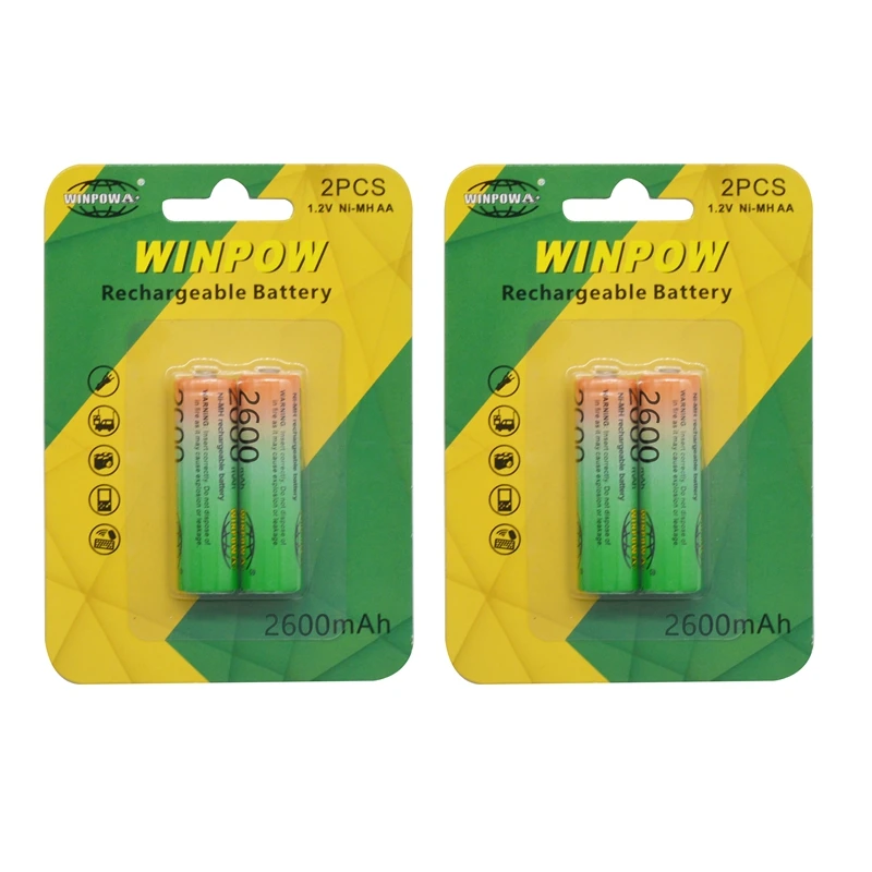 Factory Direct Sales High Quality 1.2V Rechargeable Battery NI-MH Size AA For Electronics Devices