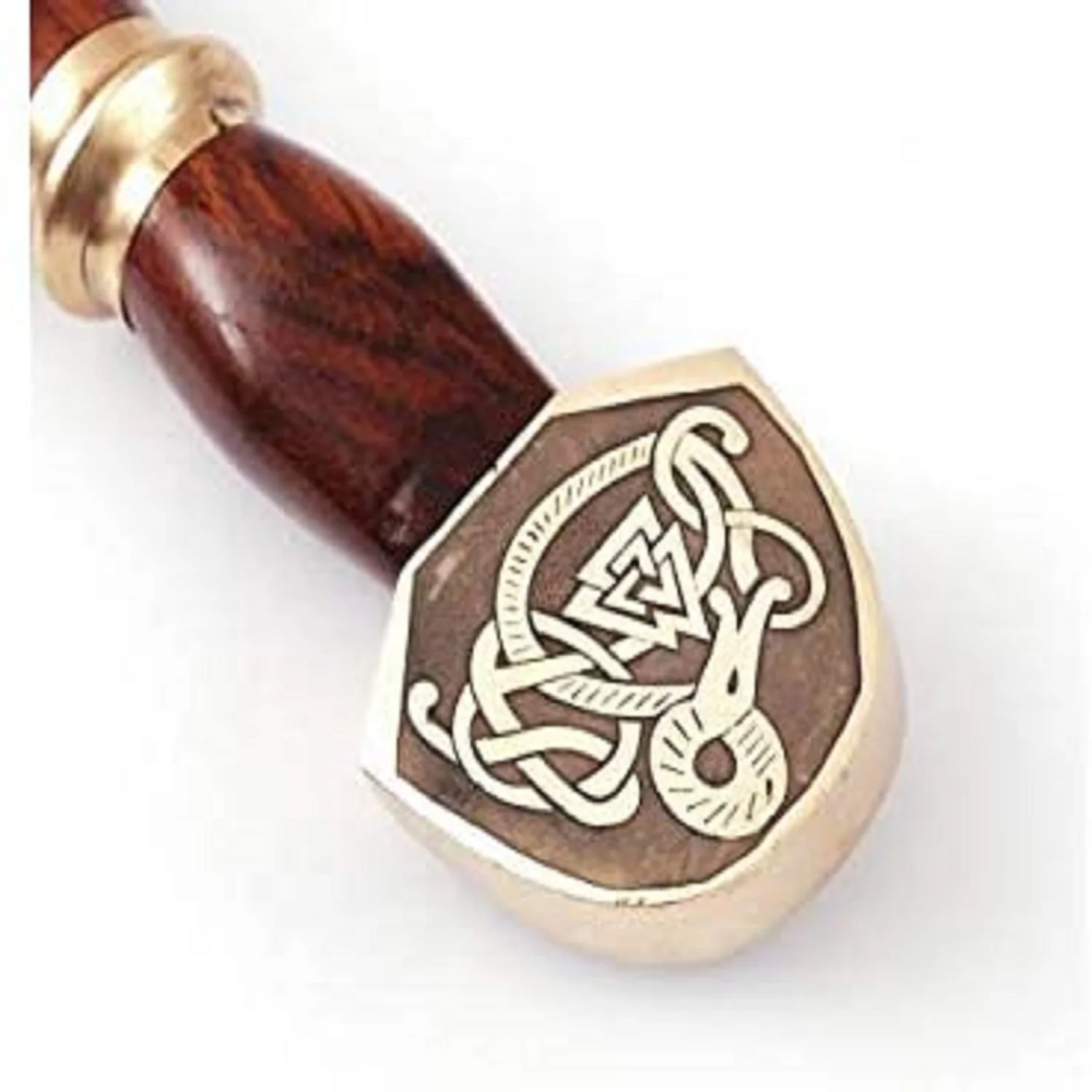 
Custom Handmade Damascus Steel Viking Style Sword Double edge Gladius With Leather sheath camping sword 