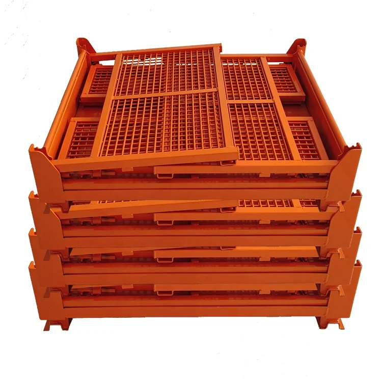 Cargo storage cage Stillag Cage Best Quality Warehouse Pallet Collapsible Metal Storage Rack Storage Cage Wire Mesh Container
