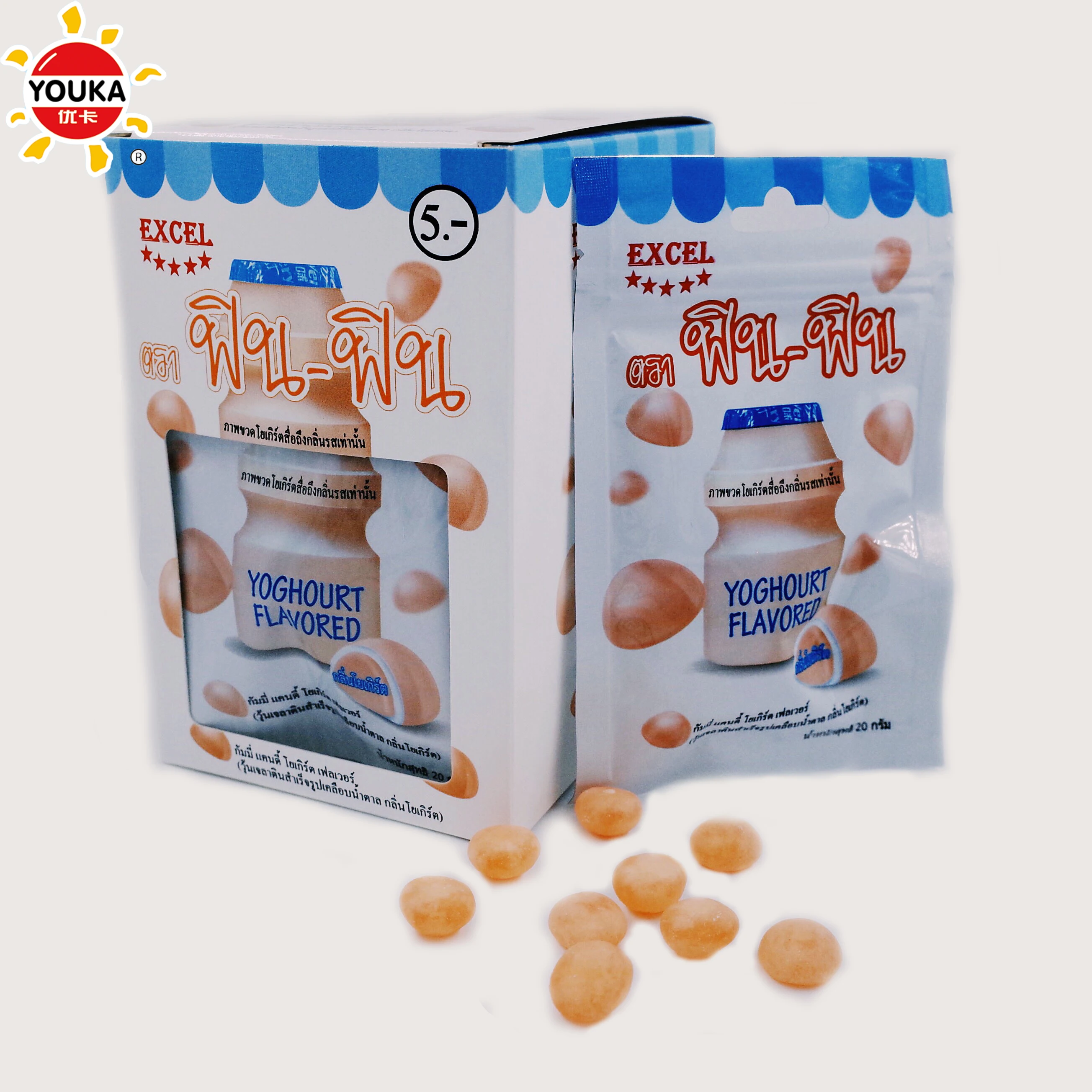 
20g Soft Coating Gummy Candy Sweet Fruit Chewy Candy 