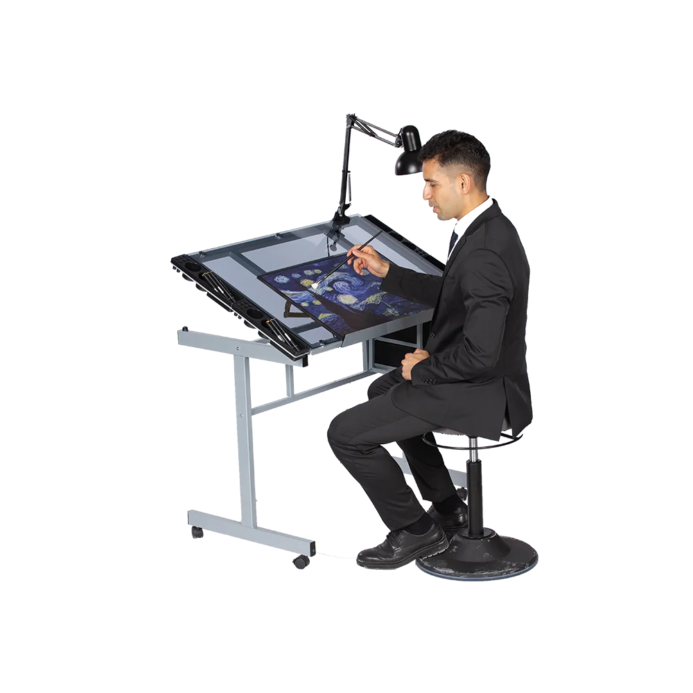 Art Student Used Wooden Height Adjustable  study Desk Foldable Drafting Desk For School Furniture