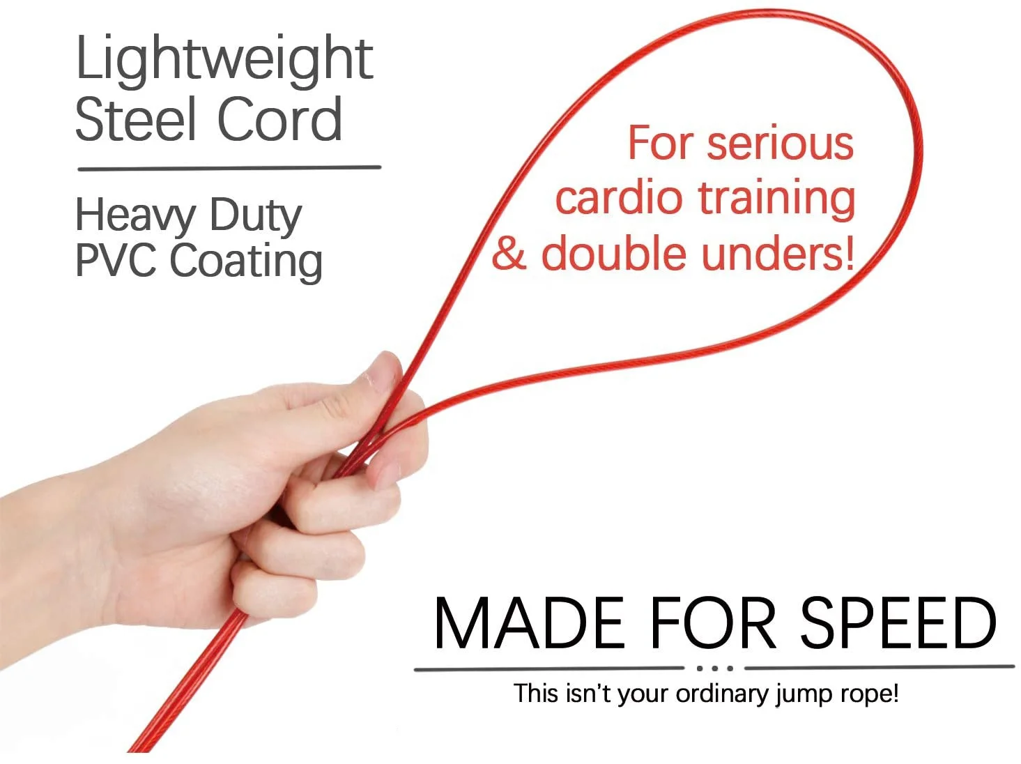 Adjustable weighted speed jump rope with sweathband