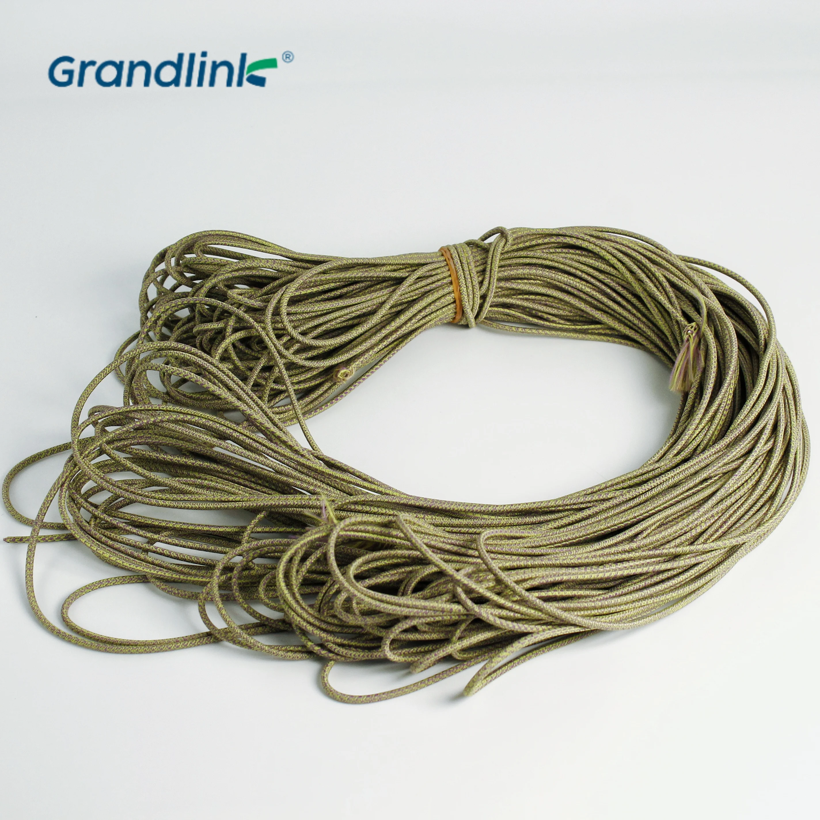 Factory 1mm 2mm 3mm 5mm Colorful Round Latex Elastic Rope 100% Polyester Cord with Custom Length for Home Textile