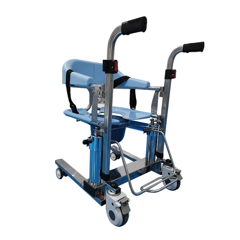 TCM-01S Pedal Lifting Transfer Transit Manual Commode Wheelchair With Toilet