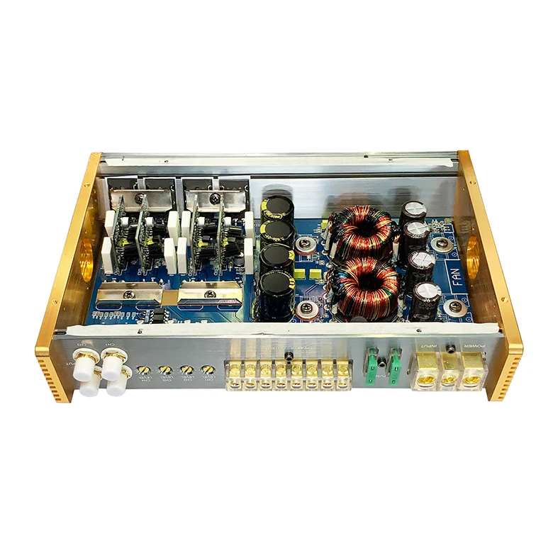 VLANG AB class high fidelity four-way power amplifier car audio processor factory manufacturing