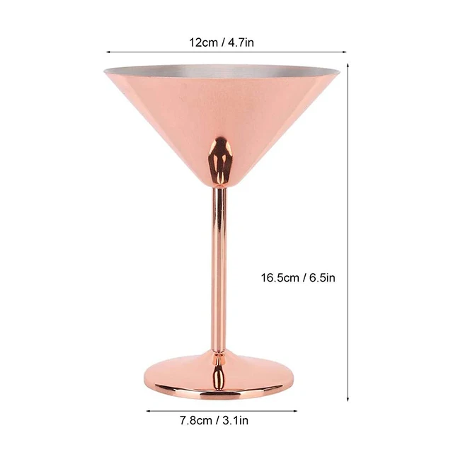 
Stainless Steel Martini Cocktail Glass 